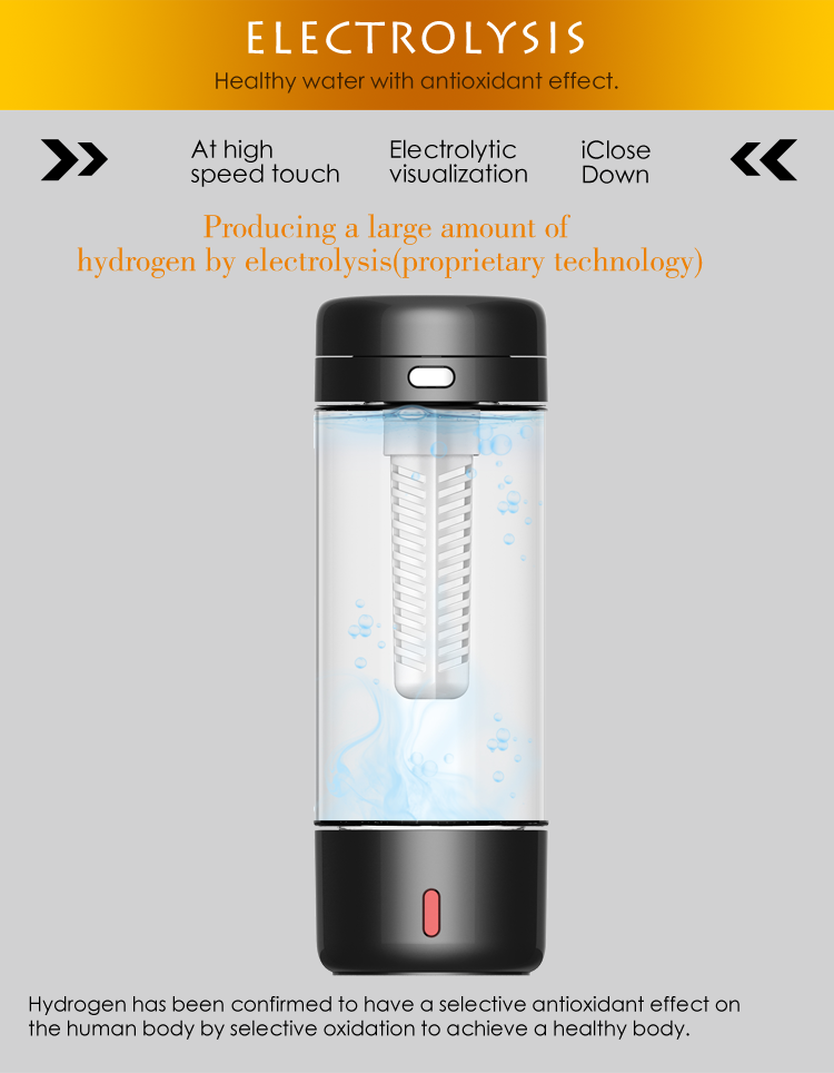 hydrogen rich water bottle 