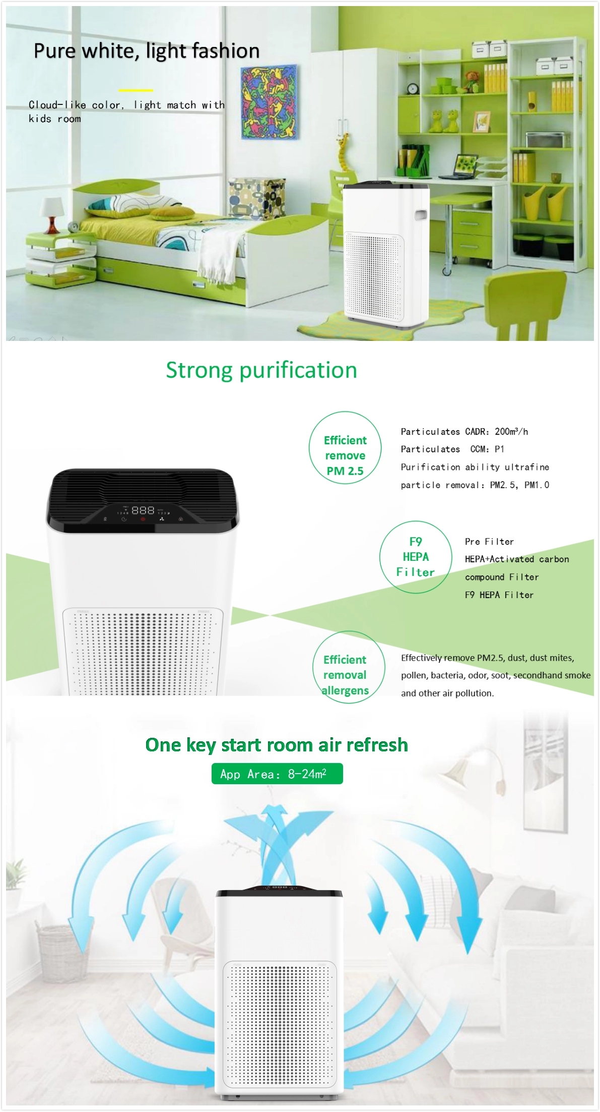 pm2.5 air purifier for uk market